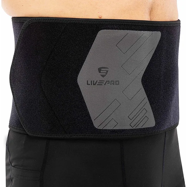 Пояс для тренажерного зала и похудения SWEAT WAIST TRIMMER LiveUp LP8718
 125x19,5x0,5см (Черный-серый)