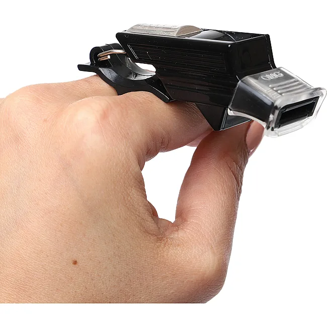 Свисток спортивный судейский пластиковый со шнурком FI-6190 A-526 WHISTLE