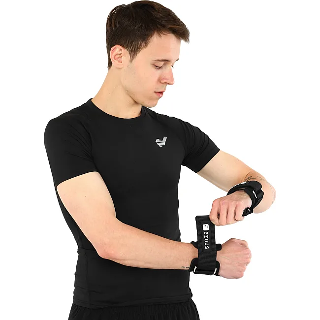 Накладки для подтягивания и тяги ANTI SLIP HAND GRIP EZOUS D-18 2шт (Черный)