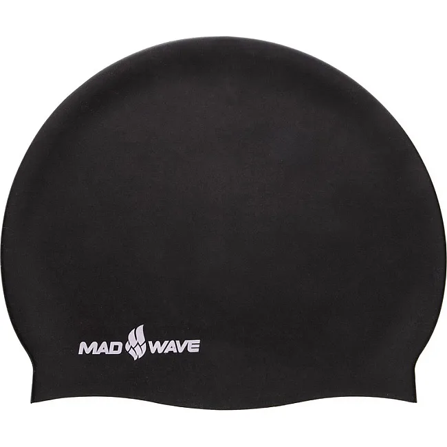 Шапочка для бассейна
 силиконовая для взрослых MADWAVE
 DON'T CARE M055717 (Черный)