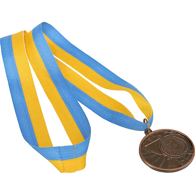 Медаль спортивная с лентой CUP SP-SPORT
 C-6208 ø5см (Бронзовый)