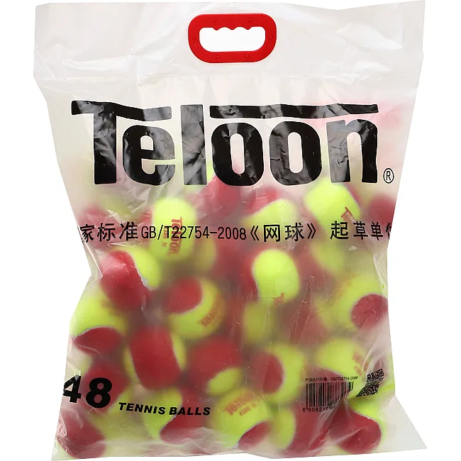 Мячи для большого тенниса TELOON KIDS 70 Stage-3 48шт
-салатовый