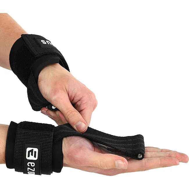 Накладки для подтягивания и тяги ANTI SLIP HAND GRIP EZOUS D-18 2шт (Черный)