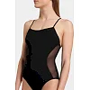 Купальник закритий для жінок Arena MESH PANELS SWIMSUIT CLOSED BA чорний