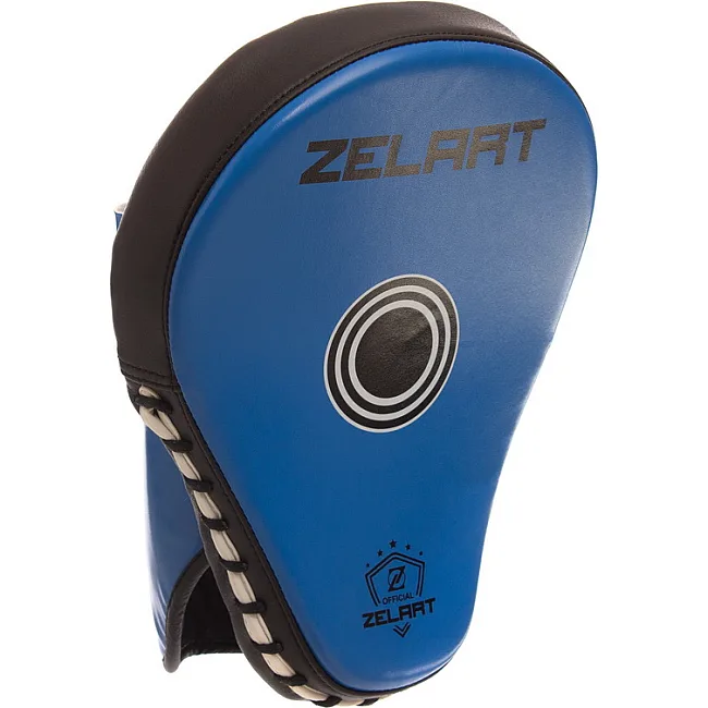 Лапа боксерская изогнутая тренировочная PU ZELART
 BO-1387 26x19,5x7см 2штуки (Красный-черный)