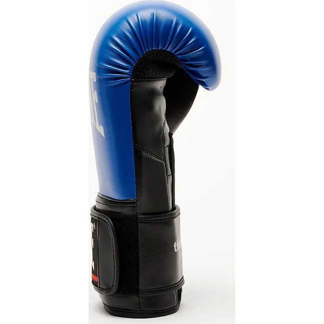 Боксерские перчатки Leone GN383 THUNDER Blue (капу в комплекте)