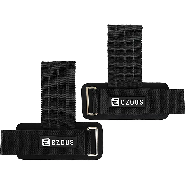 Накладки для подтягивания и тяги ANTI SLIP HAND GRIP EZOUS D-18 2шт (Черный)