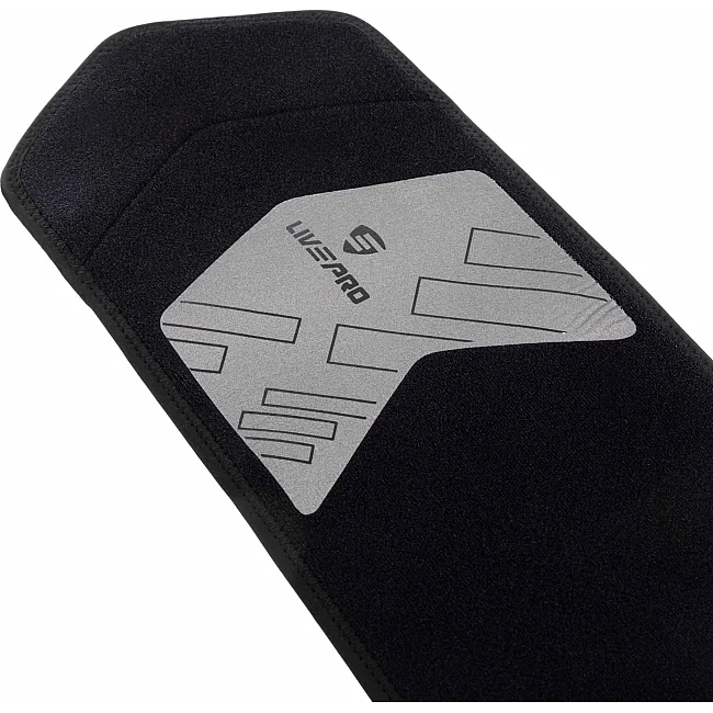 Пояс для тренажерного зала и похудения SWEAT WAIST TRIMMER LiveUp LP8718
 125x19,5x0,5см (Черный-серый)