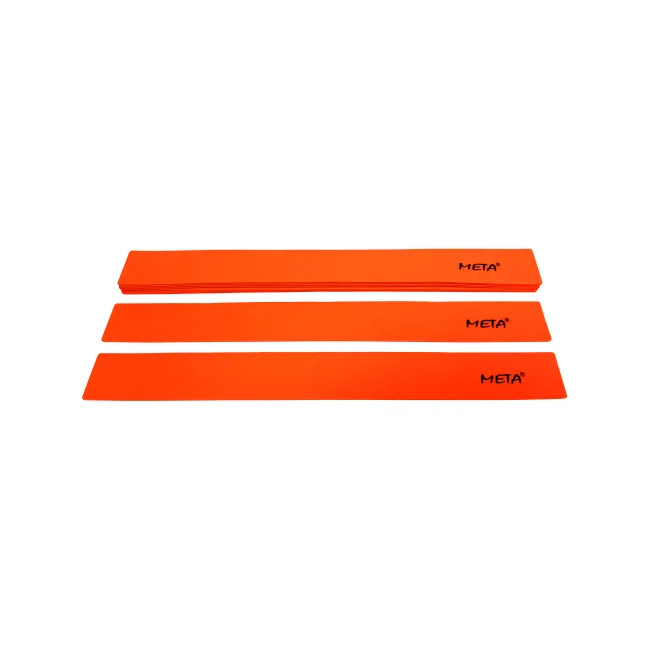 Набор прямых фишек-маркеров META Flat Line Marker Set of 10 оранжевый 5,5х50 см