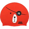 Шапочка для бассейна силиконовая юниорская MADWAVE Junior PIRATE M057312 (Красный)