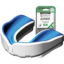 Капа для бокса MAKURA Ignis взрослая (возраст 11+) White/Blue (art.6017514033)
