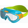 Детские очки для плавания Speedo SEA SQUAD MASK JU бирюзовый, оранжевый, салатовый OSFM