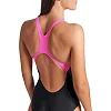 Купальник закрытый для женщин Arena GRAPHIC SWIMSUIT SWIM PRO BACK черный, розовый