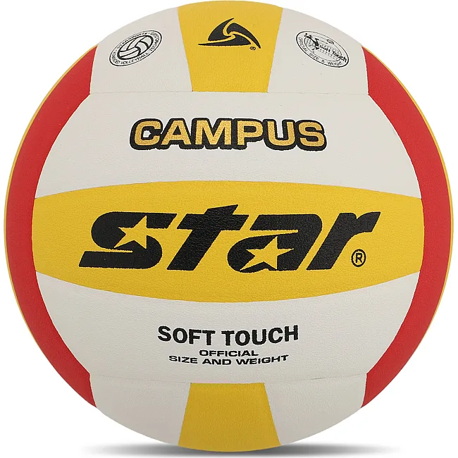 Волейбольный мяч
 STAR CAMPUS VB4075C-34 №5 PU
-красный (Белый-желтый)