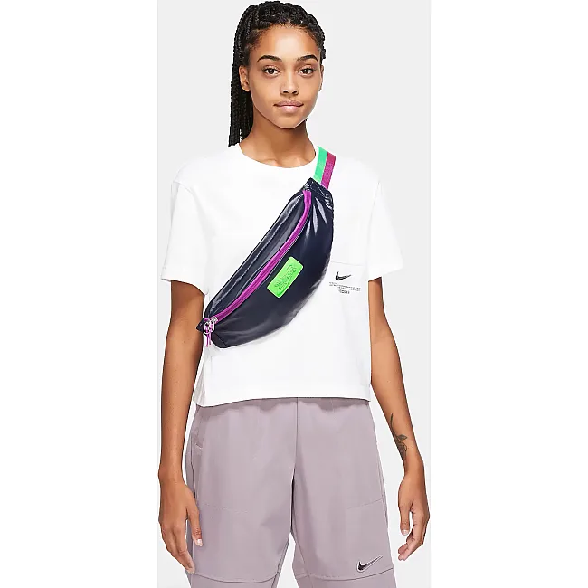 Сумка на пояс Nike NK HERITAGE WAISTPACK - FSTVL фіолетовий, салатовий 10 x 41 x 15 см