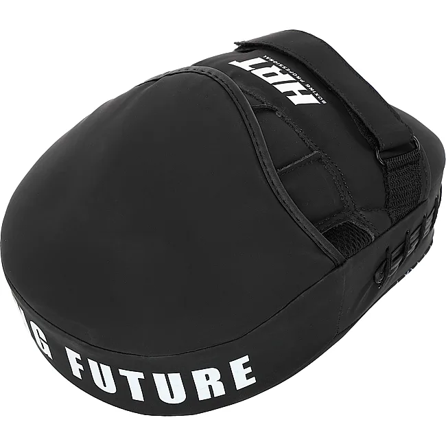 Лапа боксерская изогнутая тренировочная PU HARD TOUCH BO-4239 19x5x25см 2штуки (Черный-золотой)