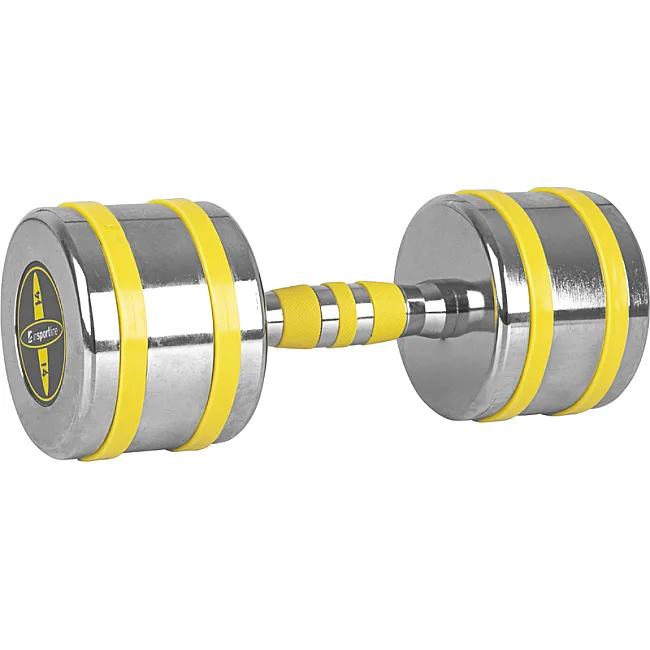 Гантель хромированный inSPORTline Yellsteel 14 кг