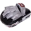 Лапа боксерская изогнутая тренировочная кожа TWINS FPML10-51 25x19x9см 1штука (Черный-золотой)