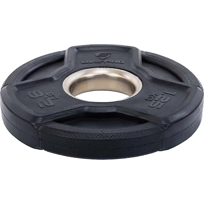 Блин для штанги обрезиненный
 LiveUp LP8330-1_25 ø50мм 1,25кг