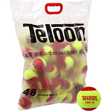 Мячи для большого тенниса TELOON KIDS 70 Stage-3 48шт-салатовый