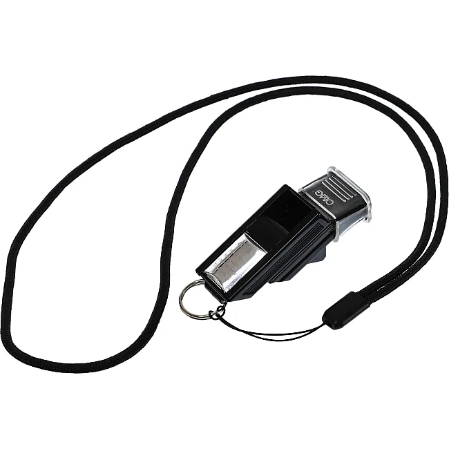Свисток спортивный судейский пластиковый со шнурком FI-6190 A-526 WHISTLE