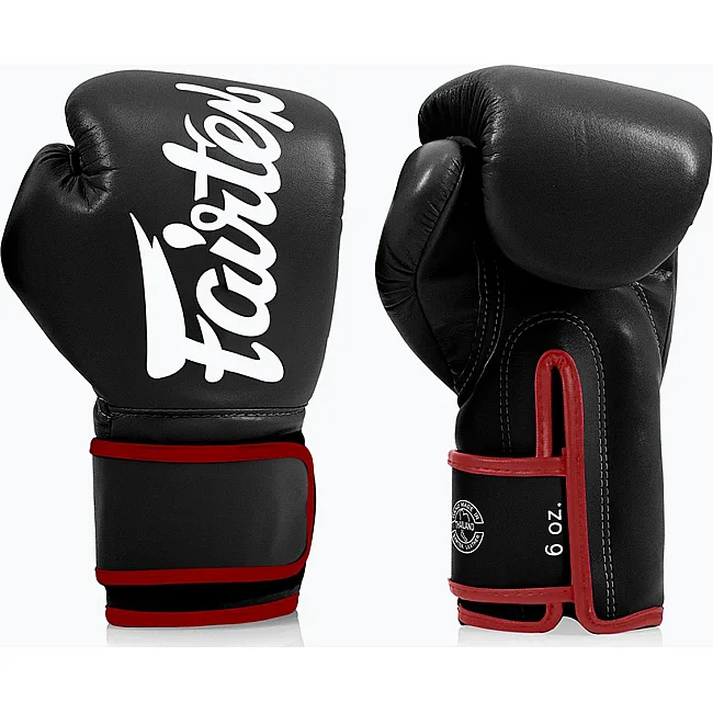 Боксерские перчатки Fairtex BGV14 Black (бинты в комплекте)