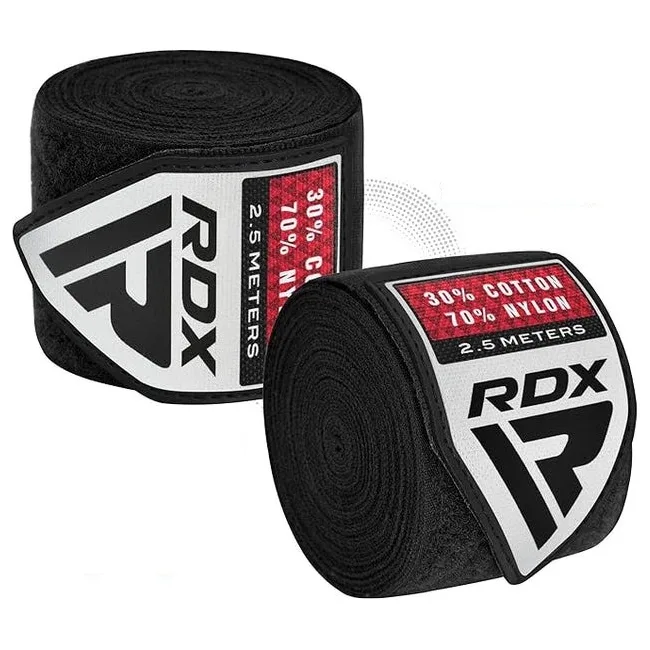 Бинты для бокса RDX Hand Wraps Black (2.5м.)