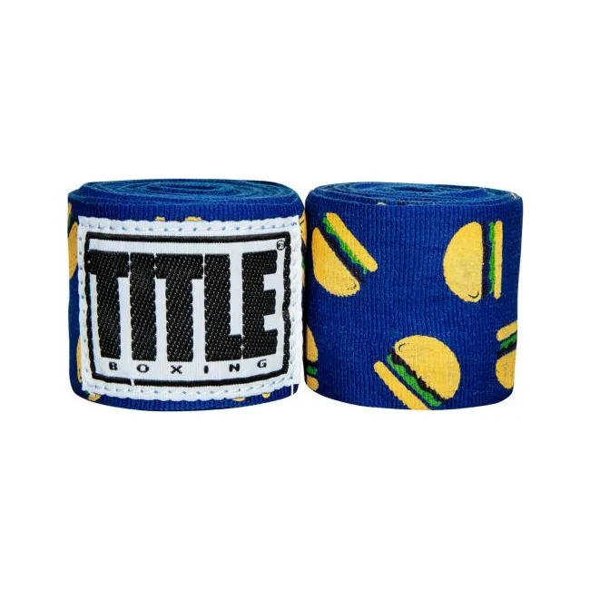 Бинты боксерские Title Boxing Print (4,5м) Hamburger