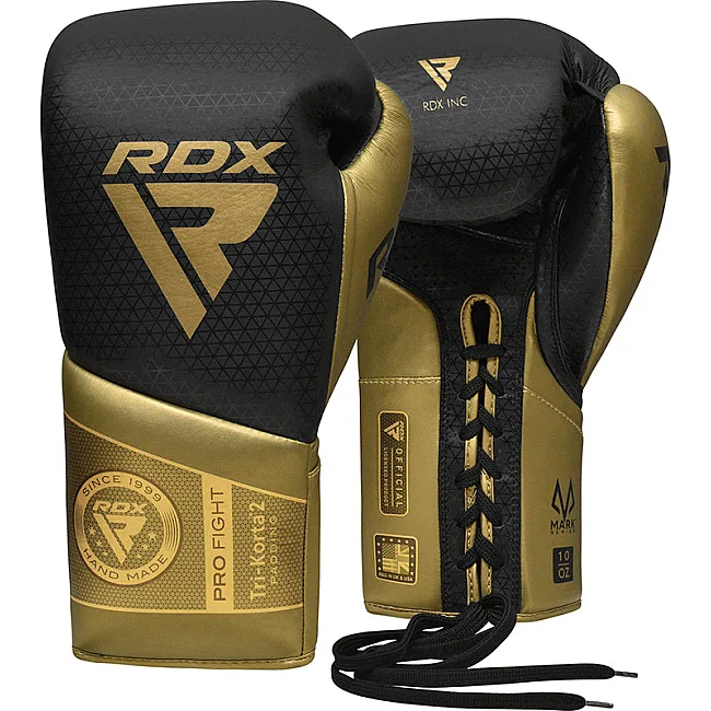 Боксерские боевые перчатки RDX K2 Mark Pro Fight Golden