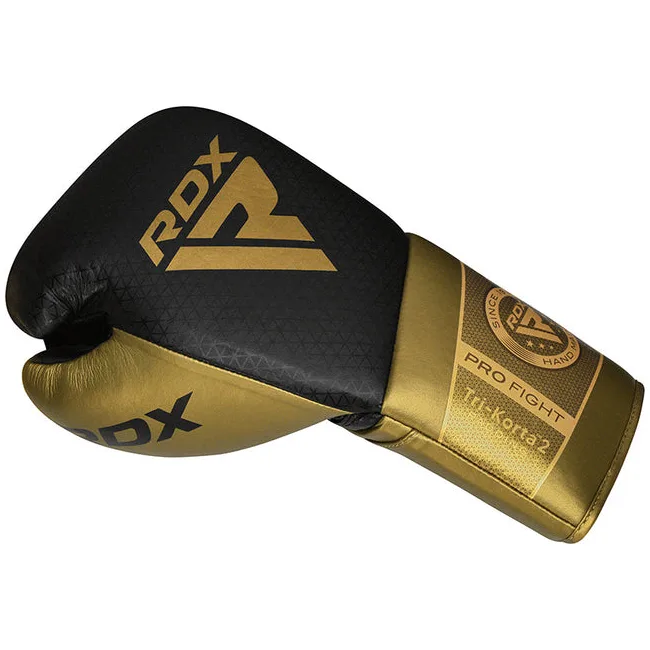 Боксерские боевые перчатки RDX K2 Mark Pro Fight Golden