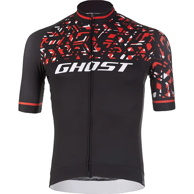 Джерси GHOST Factory Racing, Short, черно-красно-белое