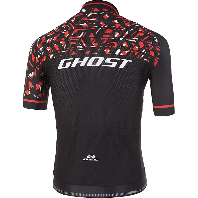 Джерси GHOST Factory Racing, Short, черно-красно-белое
