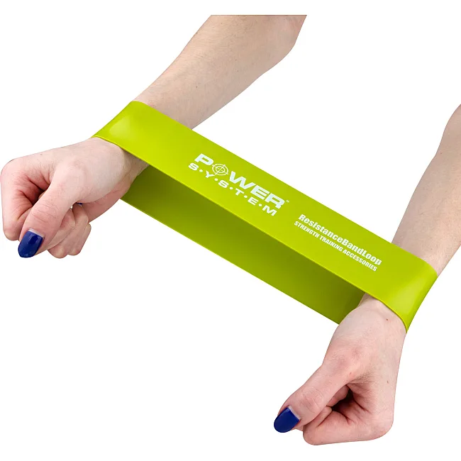Фитнес резинка POWER SYSTEM PS-4062 Flex Loop Medium Green (сопротивление 18кг.)