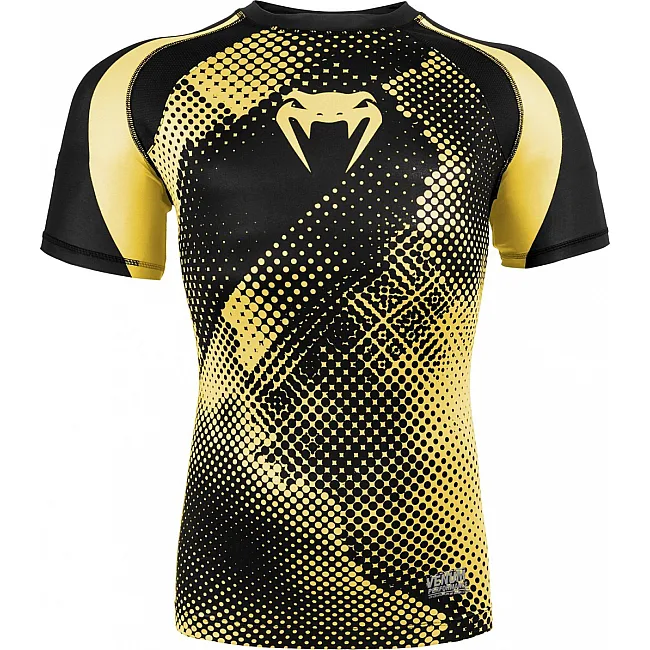 Футболка компресійна VENUM Technical Short Sleeves Black Yellow