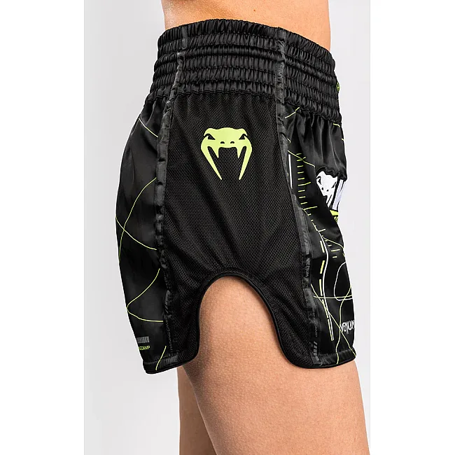 Жіночі тайські шорти VENUM Training Camp 4.0 - Black/Neon Green