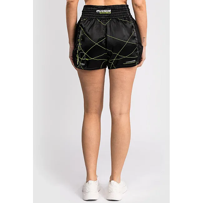 Жіночі тайські шорти VENUM Training Camp 4.0 - Black/Neon Green