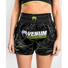 Жіночі тайські шорти VENUM Training Camp 4.0 - Black/Neon Green