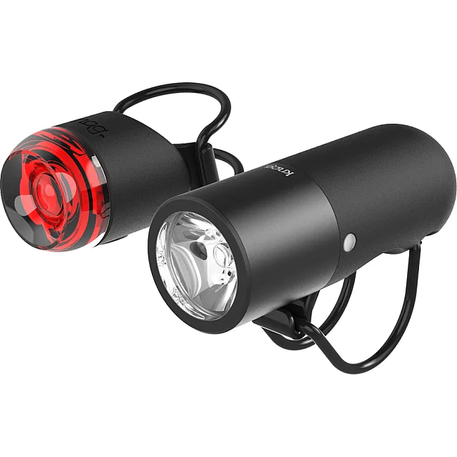 Комплект велофара + задняя мигалка Plugger Front Twinpack 350/10 Lumens(with Plug Rear)