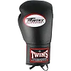 Перчатки для бокса TWINS Lace Up BGLL1 Black Red