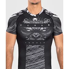 Рашгард VENUM Gorilla Jungle Short Sleeves Black White