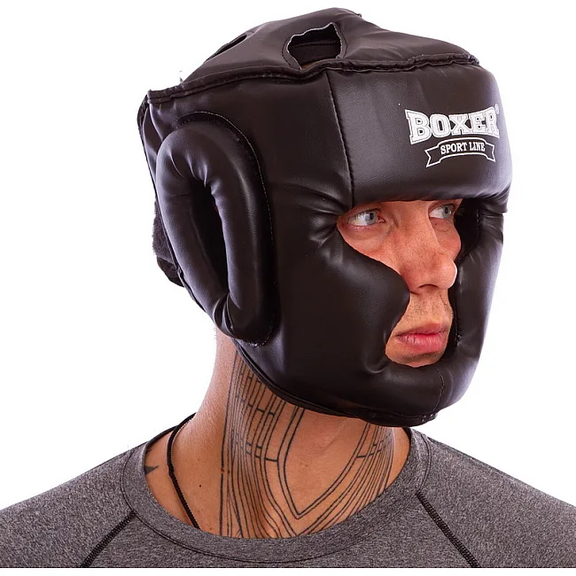 Шолом тренувальний карате Boxer Еліт (шкірвініл)