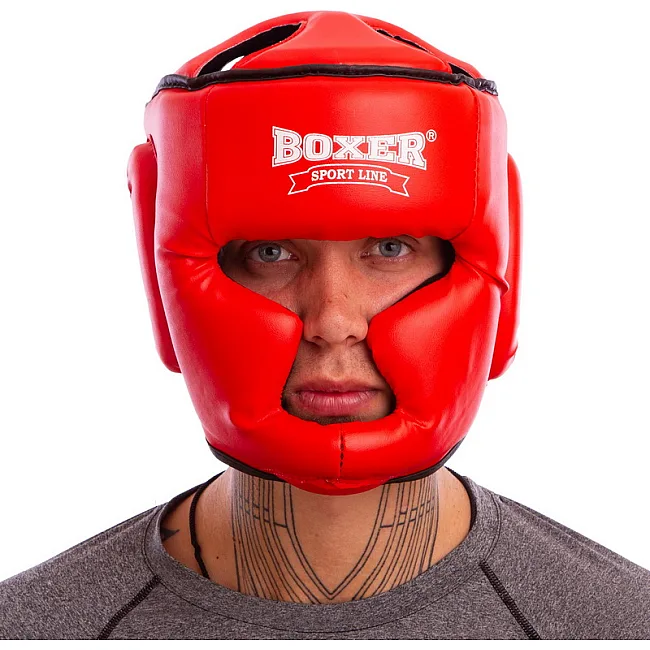 Шолом тренувальний карате Boxer Еліт (шкірвініл)