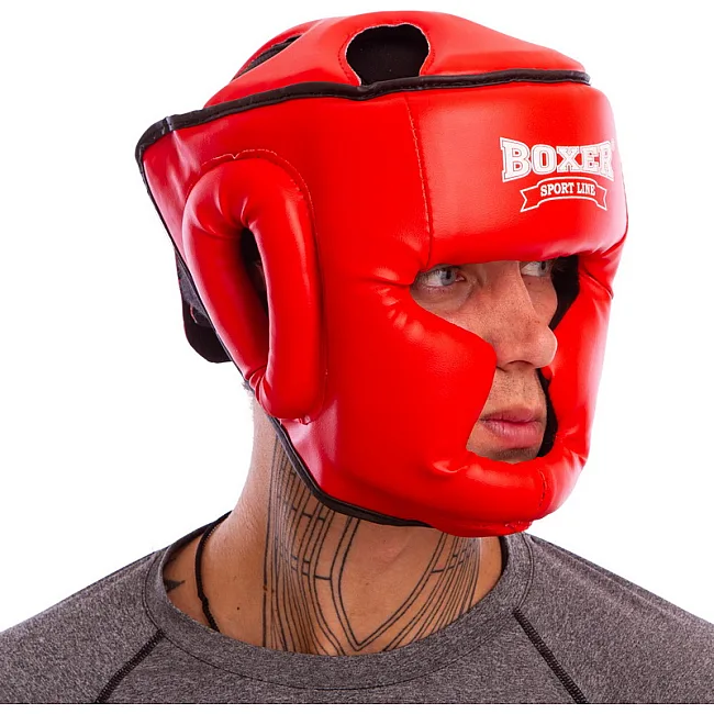 Шолом тренувальний карате Boxer Еліт (шкірвініл)