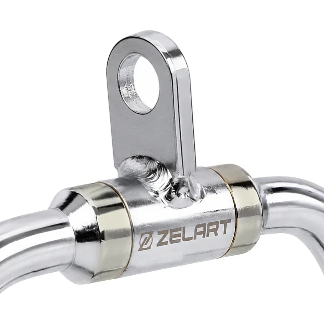 Рукоятка поодинока закрита ручка для блочного тренажера ZELART TA-8383 (Хром)