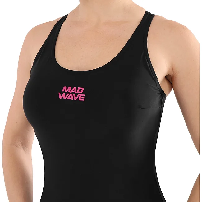 Купальник женский слитный MADWAVE Wave M015922 (Черный)
