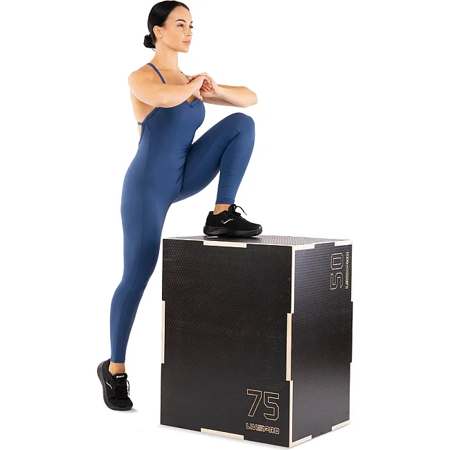 Бокс плиометрический тумба для кроссфита Плиобокс Wood Plyo box LiveUp LP8157 BOX-WOOD 1шт 50х60х75см