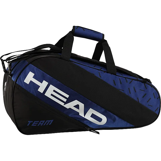 Теннисная сумка для ракеток падел тенниса на 3 ракетки HEAD Team Padel 262354 (Черный-синий)