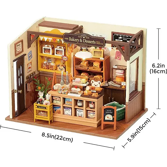 Конструктор 3D мини-дом Robotime Rolife Becka's Baking House DG161