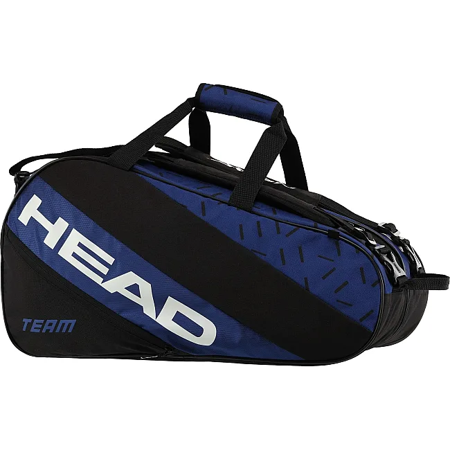Теннисная сумка для ракеток падел тенниса на 3 ракетки HEAD Team Padel 262354 (Черный-синий)