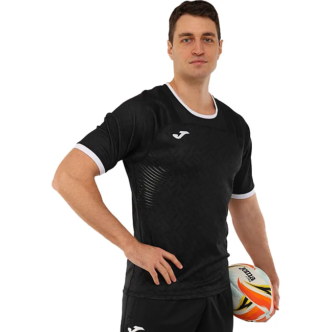Регбийная игровая футболка JOMA NATION 104384-100 XXS-XXL (Черный)